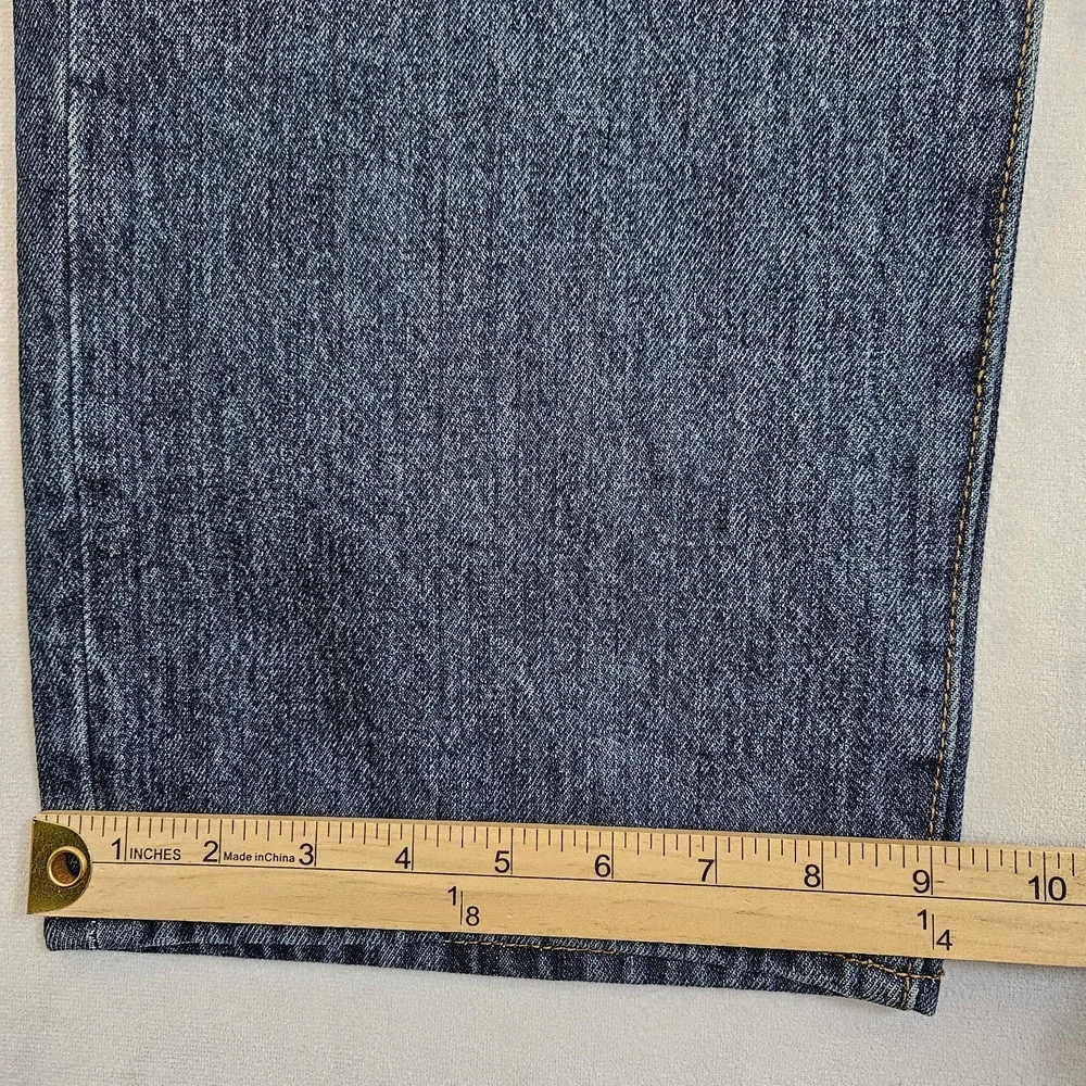 Levi's 501 Jeans Mens 40x29 Blue Denim Straight Leg Button Fly Dark Wash Classic